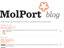 Tablet Screenshot of blog.molport.com